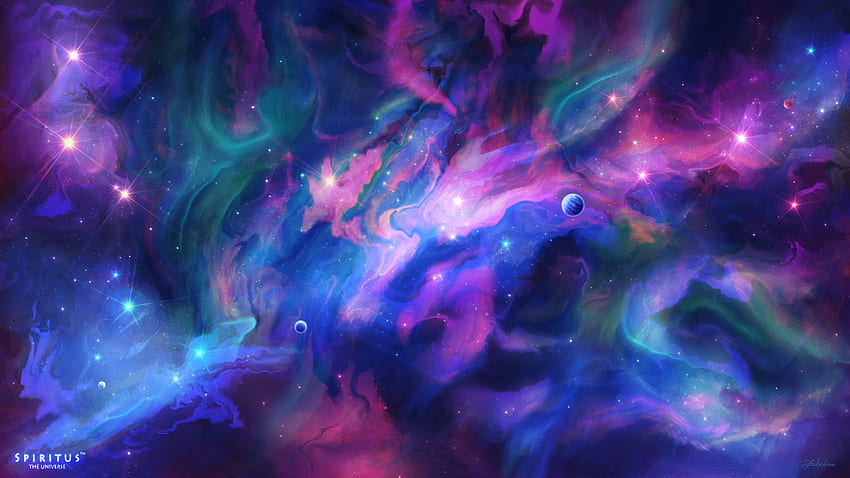 Cosmos Galaxy Art , Artist , , and background, Cosmic HD 월페이퍼