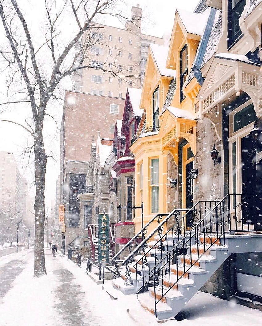 MTL Nouvelles on Instagram: â Les belles maisons de MontrÃ©al sous