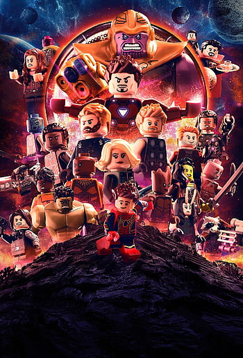 Lego Avengers Infinity War Poster. Marvel 'n' Funny, LEGO Thanos HD phone  wallpaper | Pxfuel