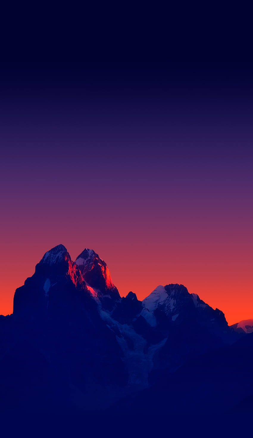 Dark Blue Mountain, Dark Blue Mountains HD phone wallpaper