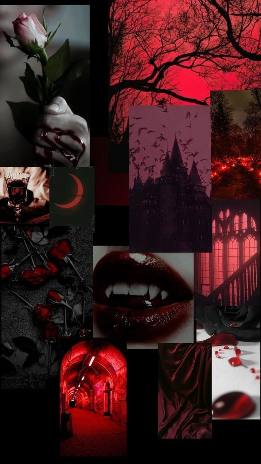Wallpaper vampire aesthetic   Red and black wallpaper Dark wallpaper  iphone Gothic wallpaper