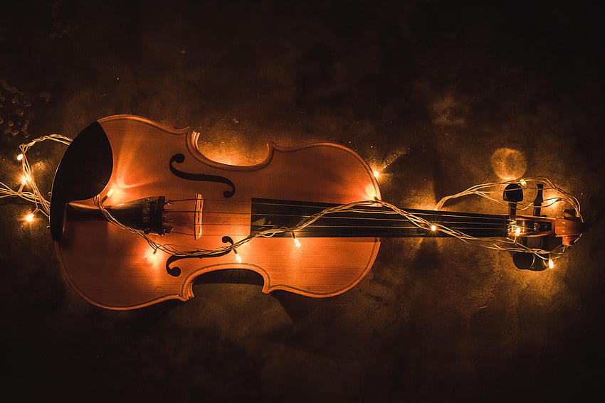 Violin lighting instrument HD wallpapers | Pxfuel