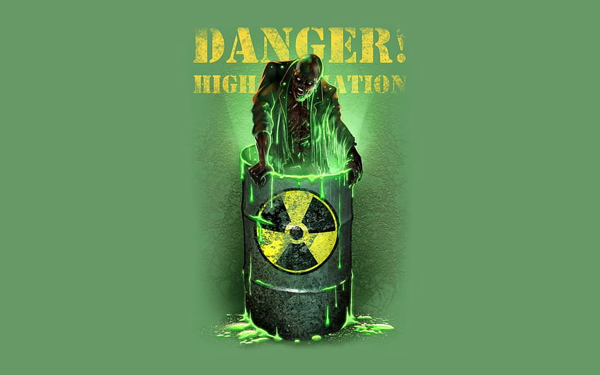 Radioactive, Nuclear Green HD wallpaper
