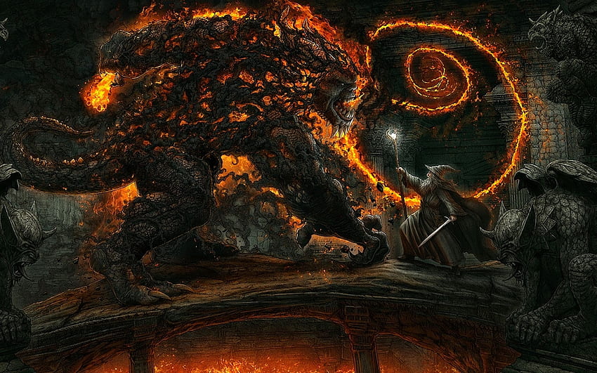 of khazad dum the lord of the rings mines of moria gandalf balrog [] for your , Mobile & Tablet. Explore Gandalf vs Balrog HD wallpaper