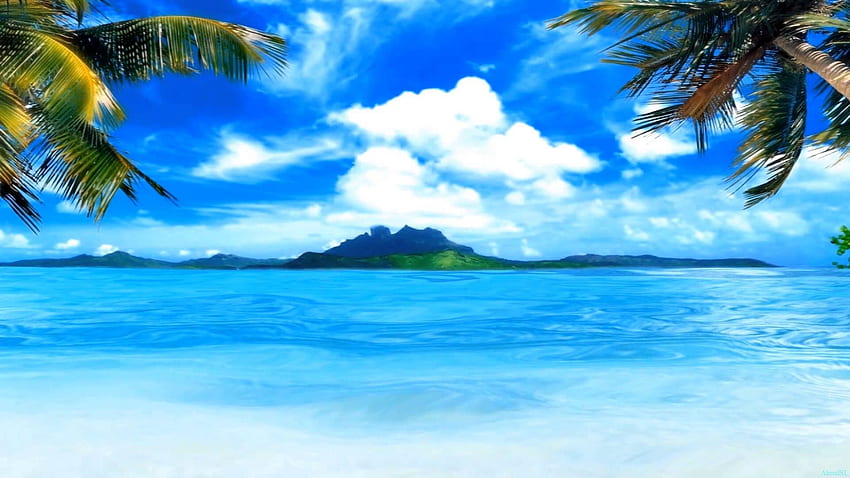 Animated Beach, Animated Beach png , ClipArts on Clipart Library, Cartoon Hawaii HD wallpaper