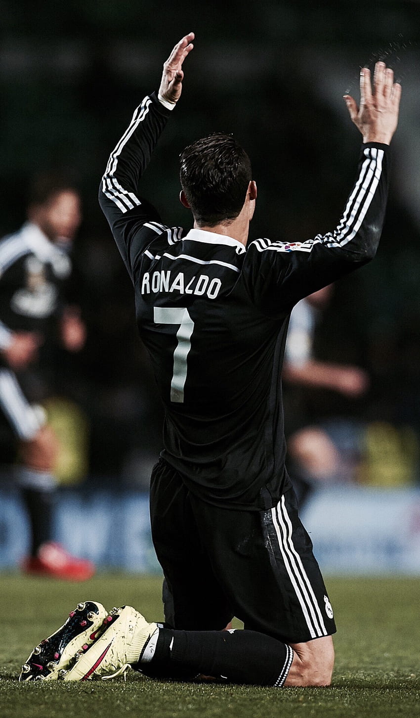Cristiano Ronaldo iPhone, gracz, Sport, Sport drużynowy, Wyposażenie sportowe, odbijanka, Cristiano Ronaldo Black Tapeta na telefon HD