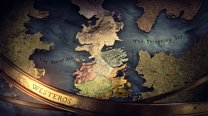 Игра на тронове Седемте кралства, Карта на Игра на тронове HD тапет