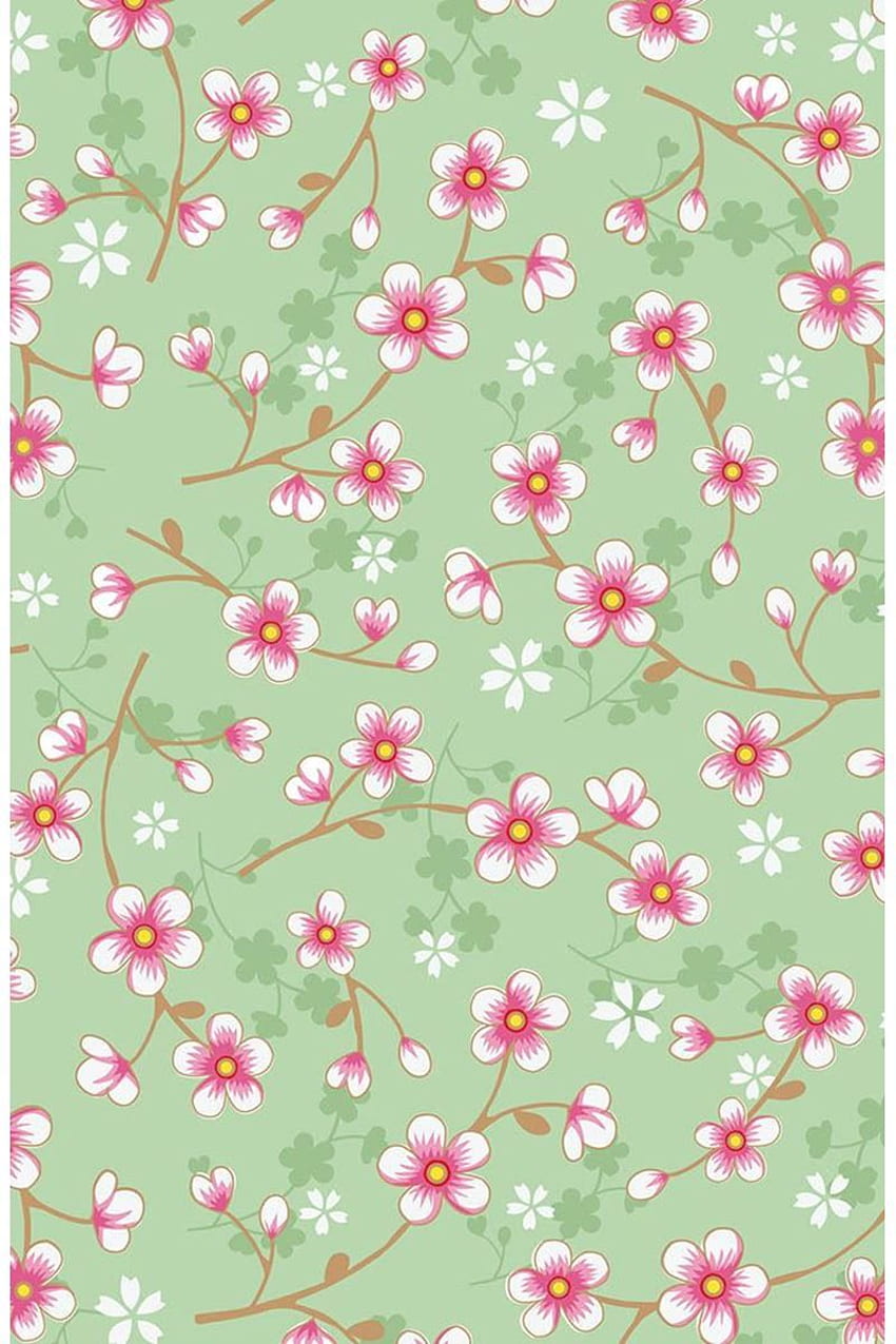 Pip Studio the Official website - Cherry Blossom green HD phone wallpaper
