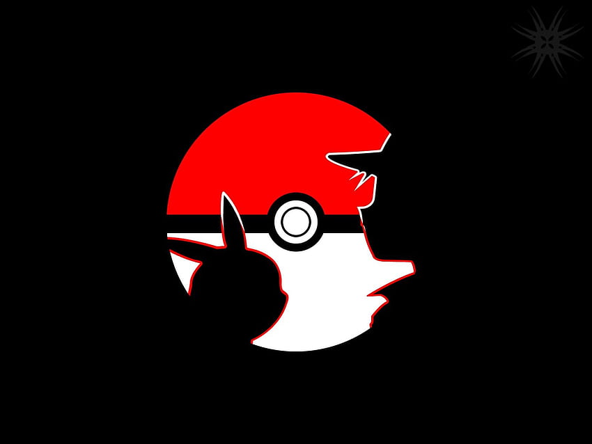 : white, black, illustration, red, logo, cartoon, Pok mon, Pikachu and Ash HD wallpaper