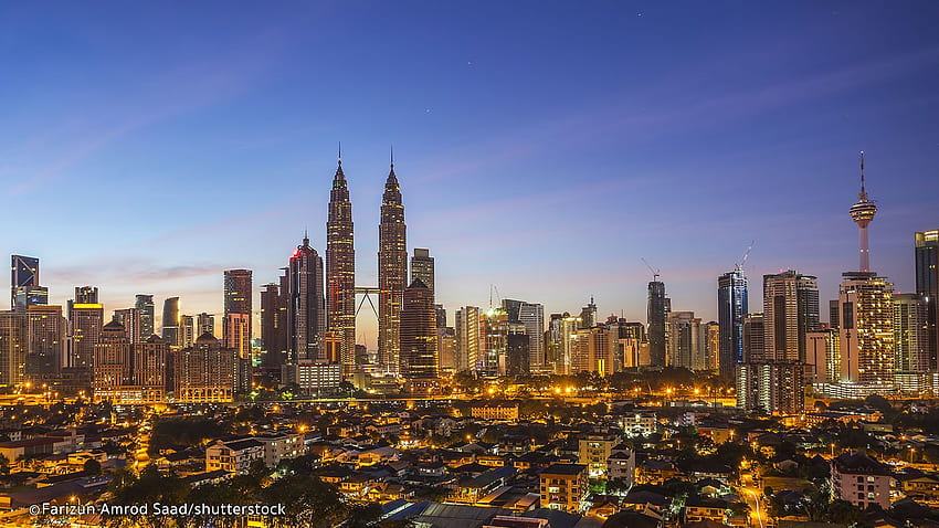 Malaisie et Brunei Kuala Lumpur City Guide Books, Skyline de Kuala Lumpur Fond d'écran HD