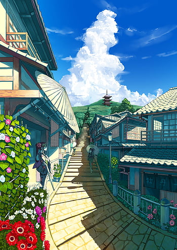 Anime Japanese Towns And Forests