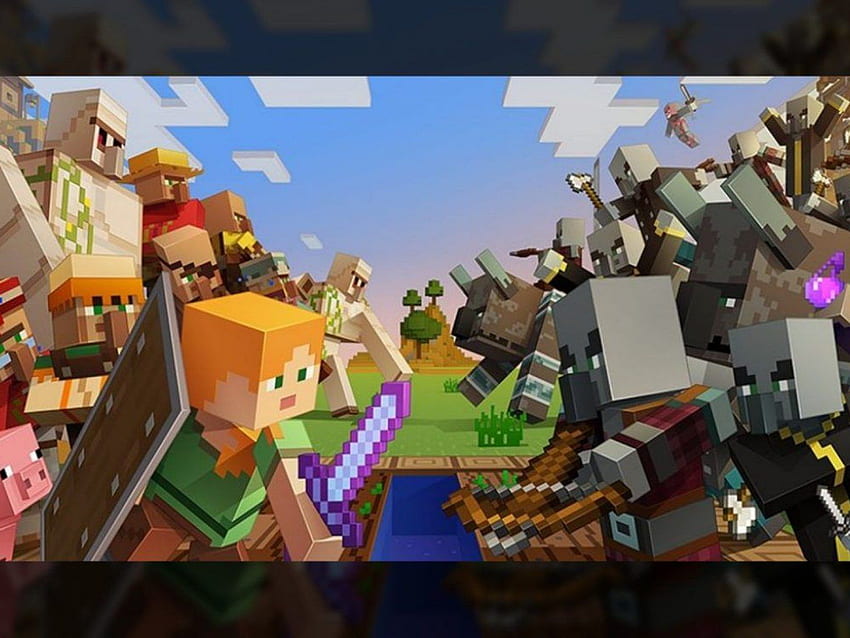 La mise à jour 1.14 de Minecraft Village and Pillage apporte une nouvelle forge, Mini World: Block Art Fond d'écran HD