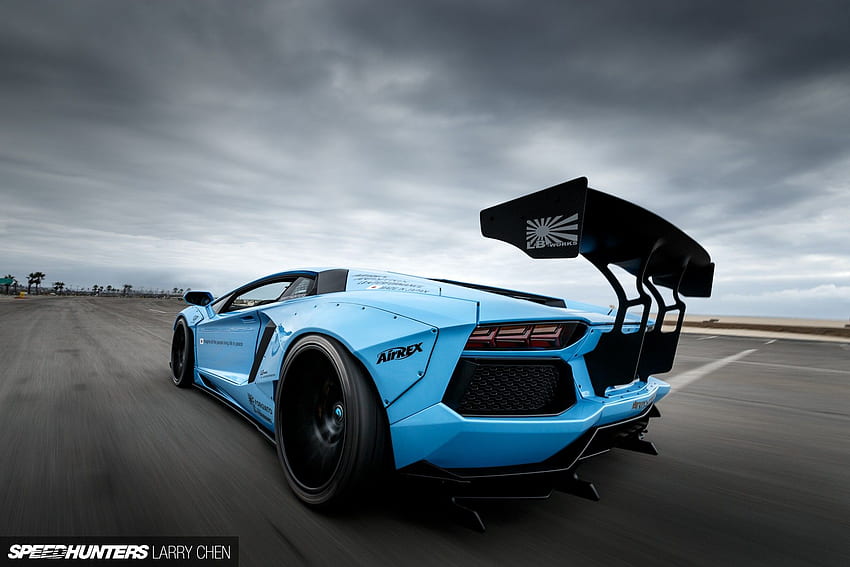 voiture, Lamborghini, Lamborghini Aventador, LB Works, Liberty Walk, Blue / and Mobile Background Fond d'écran HD