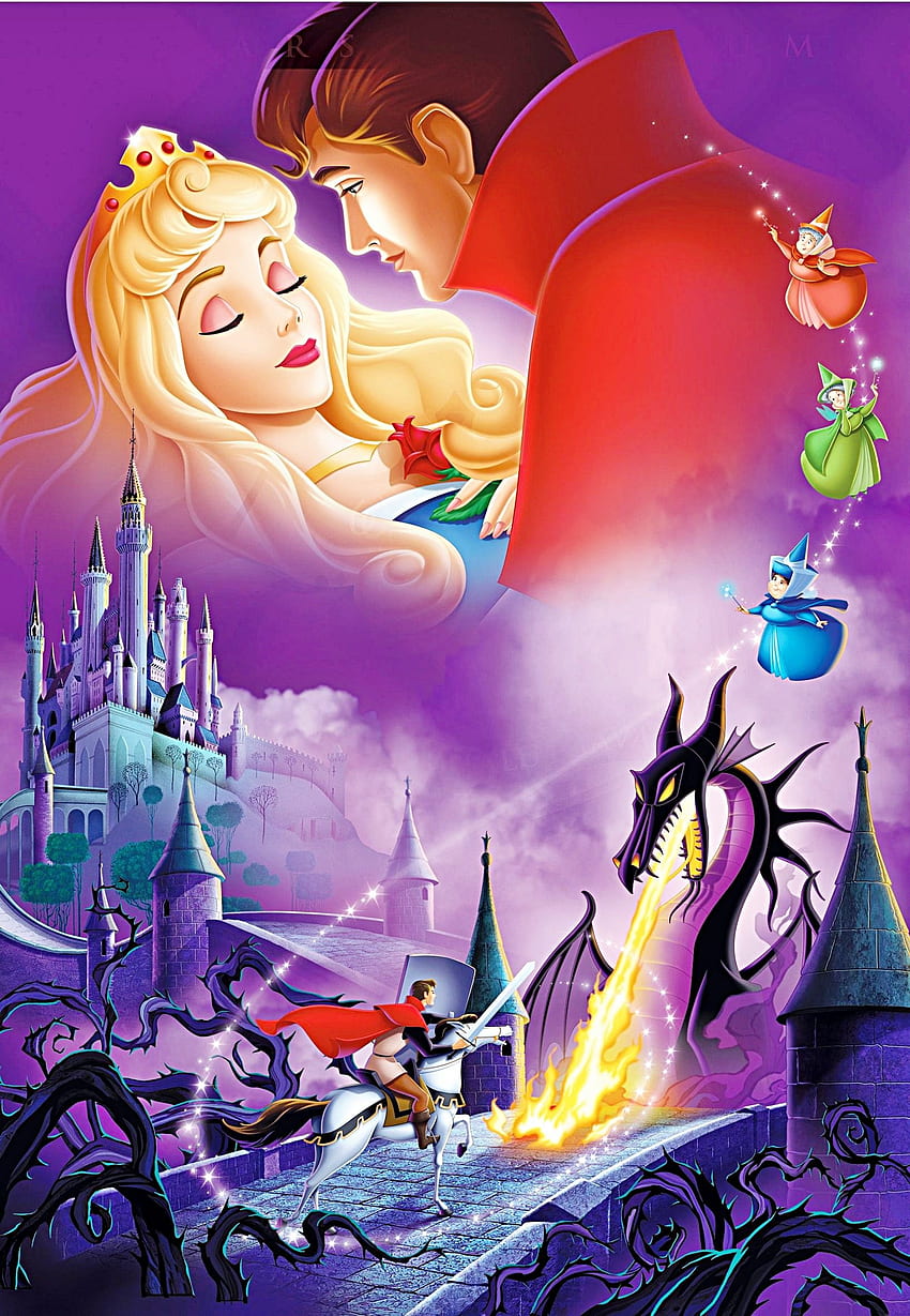 Dornröschen-Disney-Prinzessin, schöne Prinzessin HD-Handy-Hintergrundbild
