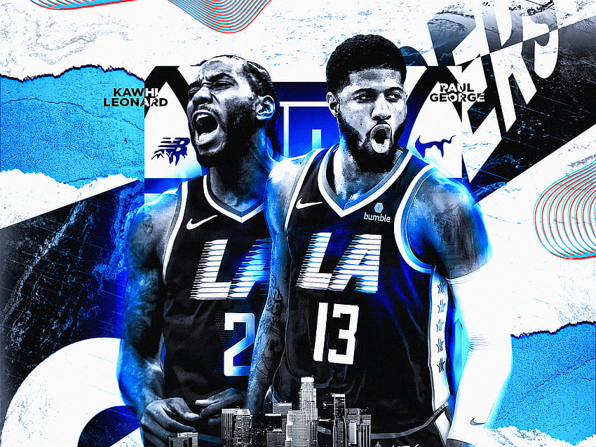 Kawhi and PG To The Clippers by Neil Patel on Dribbble, Paul George Clippers HD wallpaper