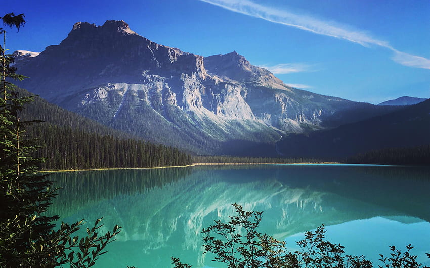 Mount Assiniboine, , mountains, Canadian landmarks, lake, British Columbia, Alberta, Canada, Canadian Rockie. Yoho national park, Emerald lake, British columbia HD wallpaper