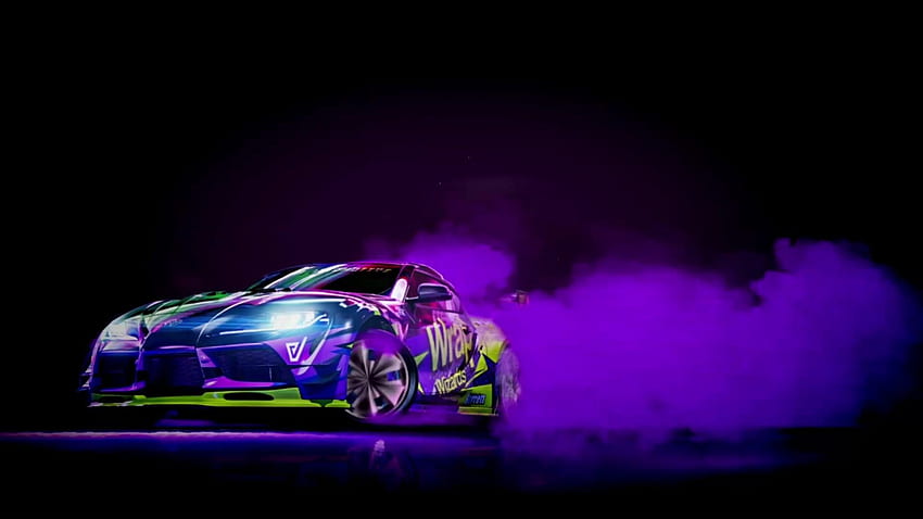 Purple Toyota Supra Neon Drift. Toyota supra, Toyota, Neon, Neon Supra HD wallpaper
