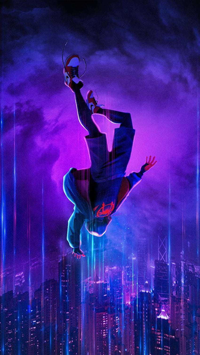 Miles Morales. Amazing Spiderman, Spider Man, Karakter, Spider Man Purple wallpaper ponsel HD
