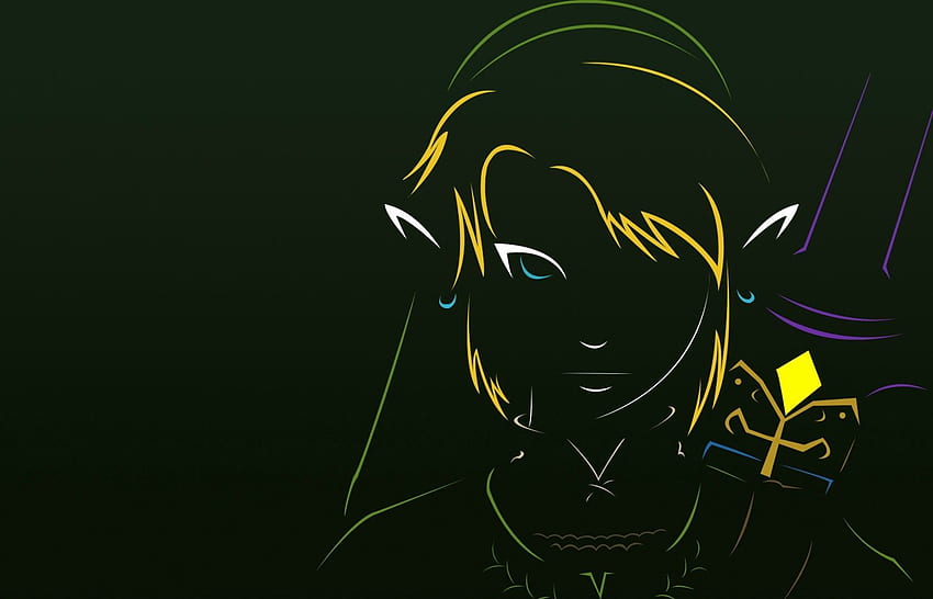 Legenda Zelda. Latar Belakang, Zelda Minimalis Wallpaper HD