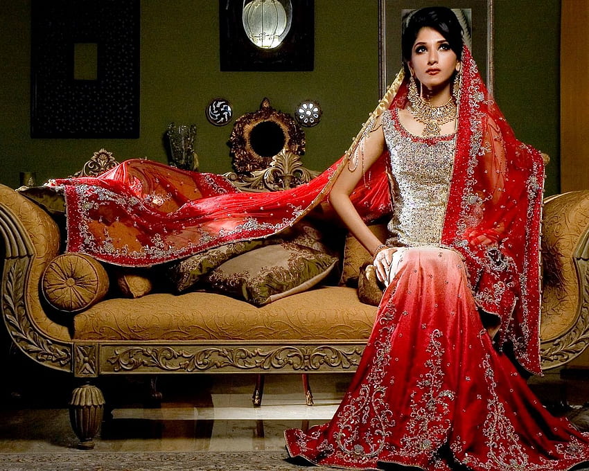 Panna młoda, indyjski ślub Tapeta HD