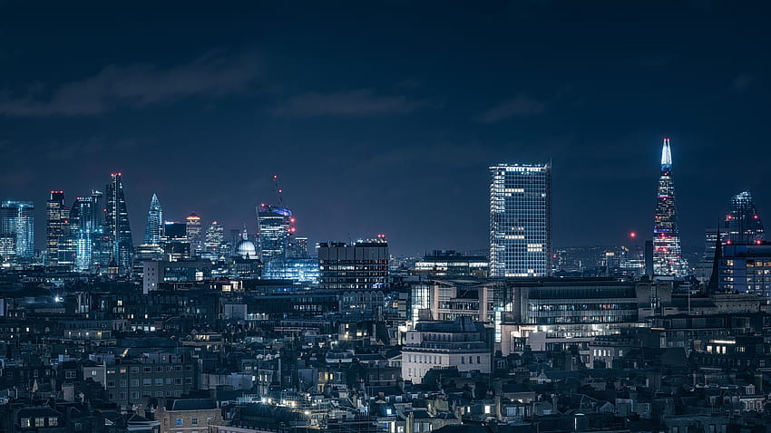 London Chasing Skylines Nightscape HD wallpaper