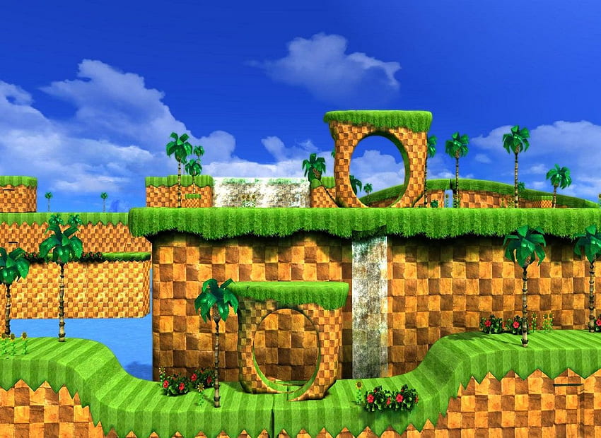 Green Hill Zone HD wallpaper