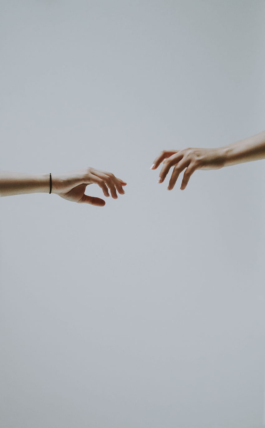 Minimalism, Hands, Fingers, Touching, Touch HD phone wallpaper