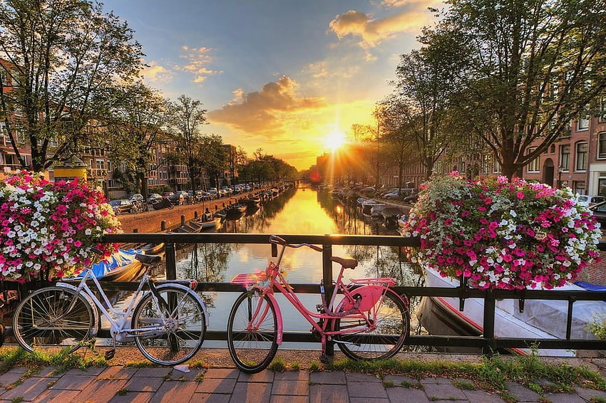 Amsterdam, Amsterdam Spring HD wallpaper