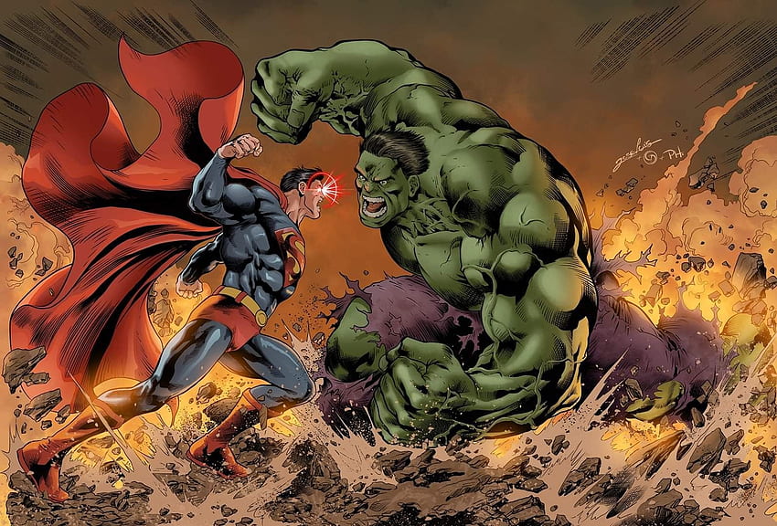 Hulk and superman HD wallpapers | Pxfuel