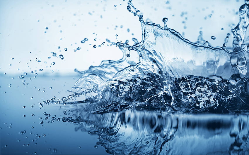 Die gesundheitlichen Vorteile von Wasser – Warum Trinkwasser wichtig ist, halbes Wasser HD-Hintergrundbild