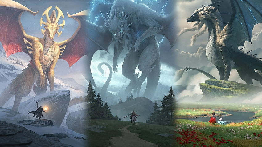 Плакати на Sol Regem, Avizandum и Zubeia без текст и като, The Dragon Prince HD тапет