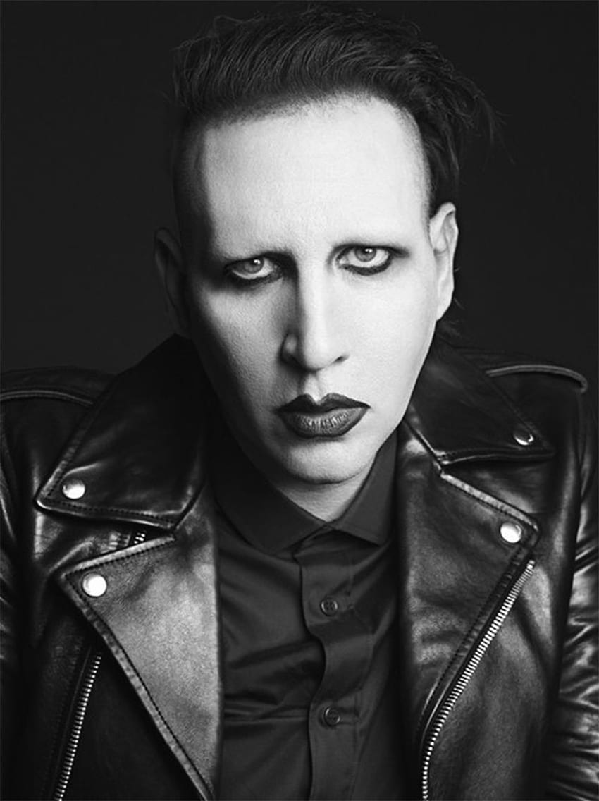 Slimane sigue rockeando para Saint Laurent con Marilyn Manson fondo de pantalla del teléfono