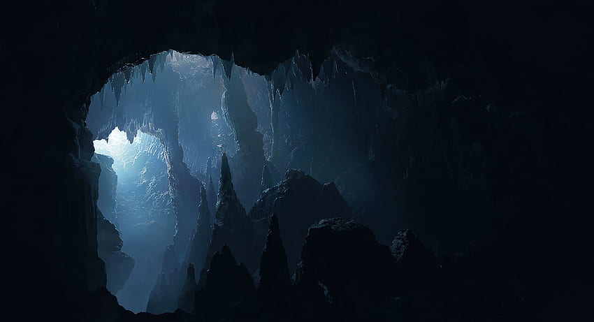 Roca, Oscuridad, Brillo, Luz, Piedra, Cueva fondo de pantalla