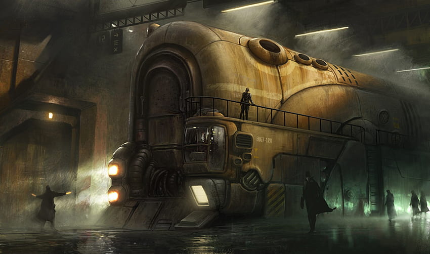 Sci Fi Steampunk and Background, Steampunk Car HD wallpaper