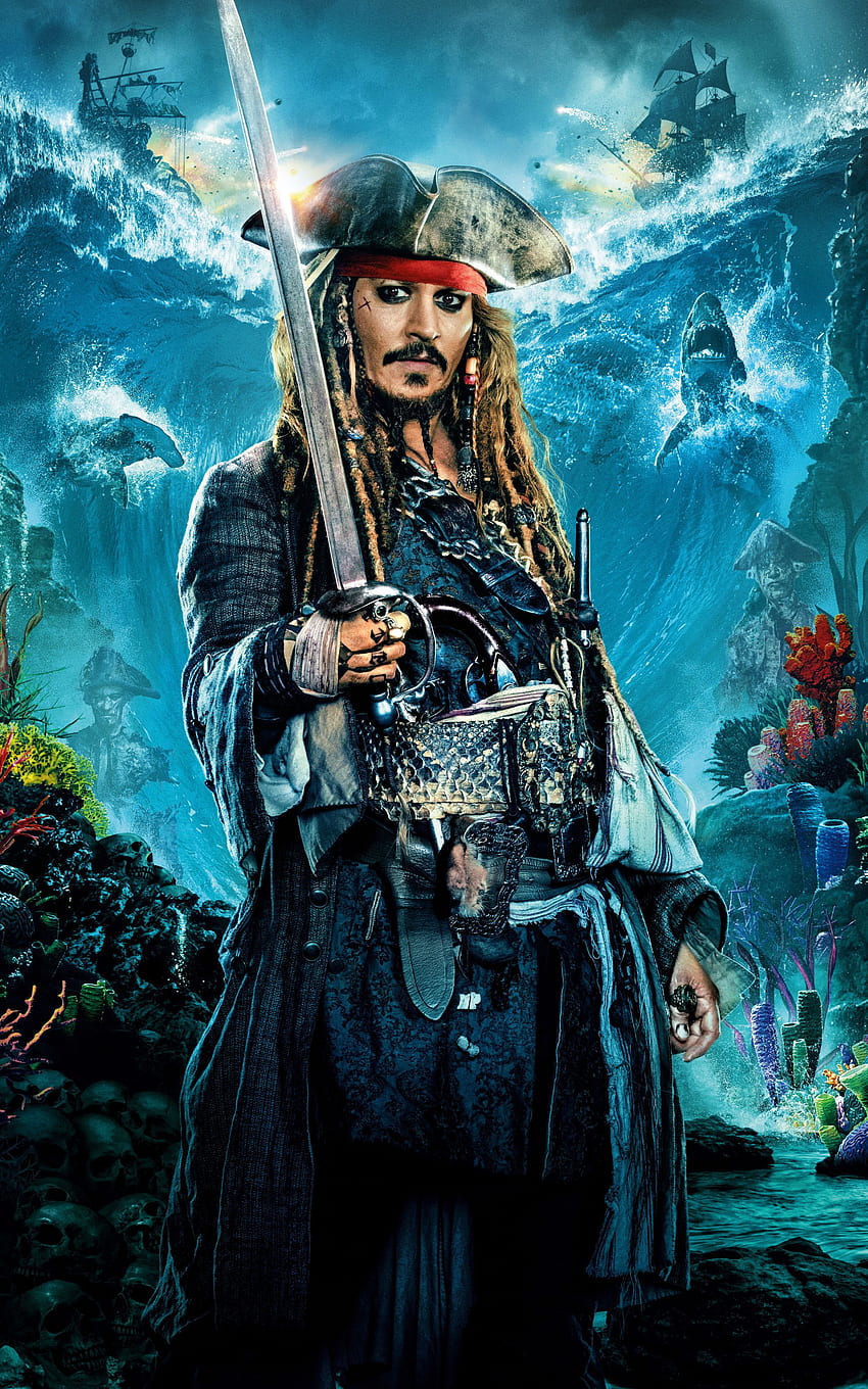 ยนตร์ประจำสัปดาห์ - Pirates of the Caribbean: Dead Men Tell No Tales (มือถือ 150) { ถึง Jack sparrow , Pirates of the caribbean , โจรสลัด วอลล์เปเปอร์โทรศัพท์ HD