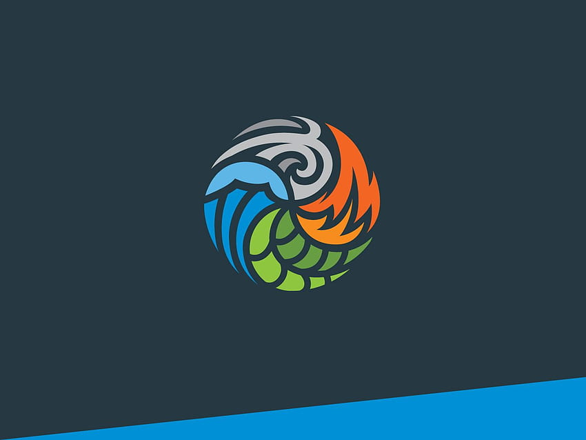 Vier Elemente, Element-Logo HD-Hintergrundbild