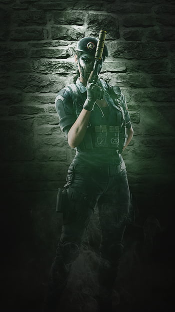 Download Caveira from Rainbow Six Siege in action Wallpaper | Wallpapers.com