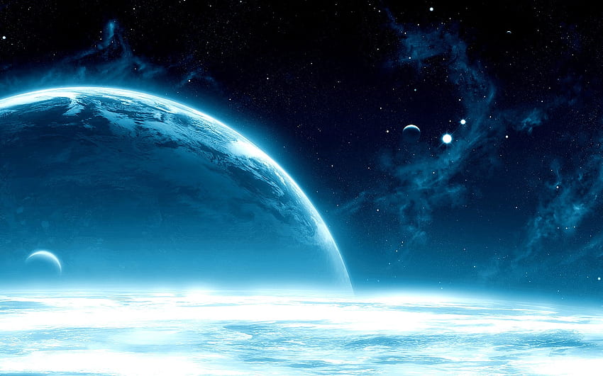 Space Cloud Blue Background, Funeral Clouds HD wallpaper