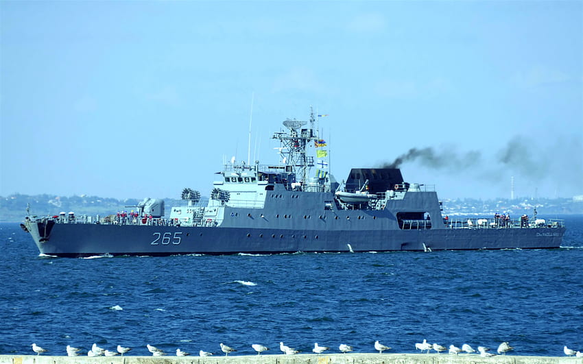 Contraamiral Eustatiu Sebastian, F-264, korvet Rumania, Tetal-I, Angkatan Laut Rumania, kapal perang Rumania Wallpaper HD