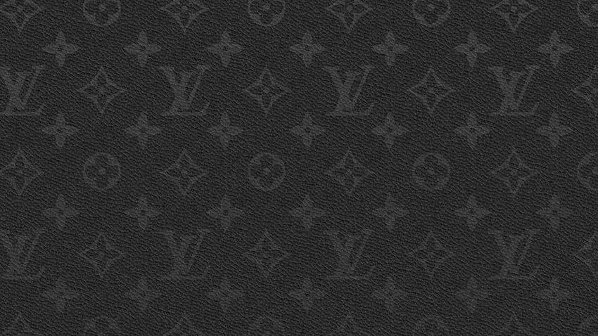 Latar Belakang Louis Vuitton, LV Black Wallpaper HD