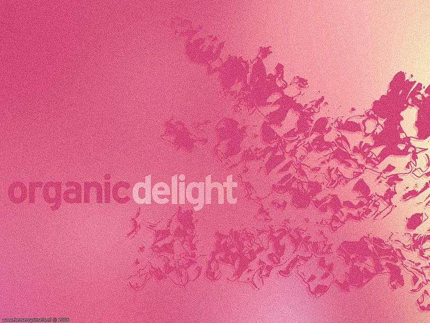 : „Organic Delight pink” – wariacja kolorystyczna na temat Pink Grunge Tapeta HD