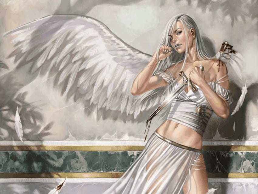 broken winged angel, animation pics HD wallpaper