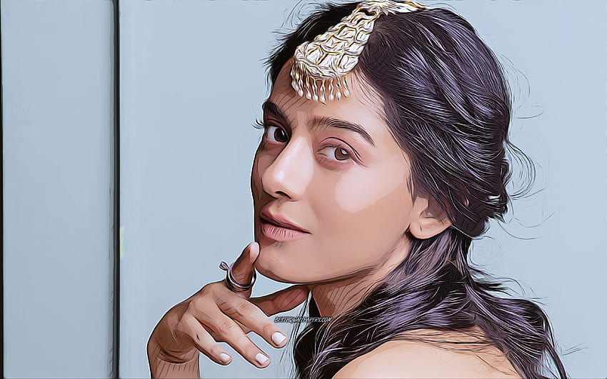 Amrita Rao, arte vectorial, Bollywood, actriz india, dibujos de celebridades, dibujo de Amrita Rao, celebridad india, estrellas de cine, Amrita Rao fondo de pantalla