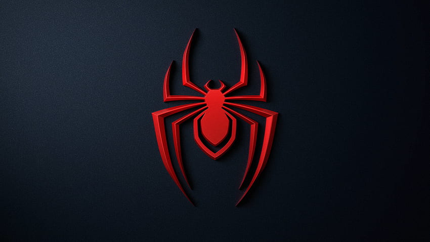 Pająk, logo, spider-man, playstation 5 Tapeta HD