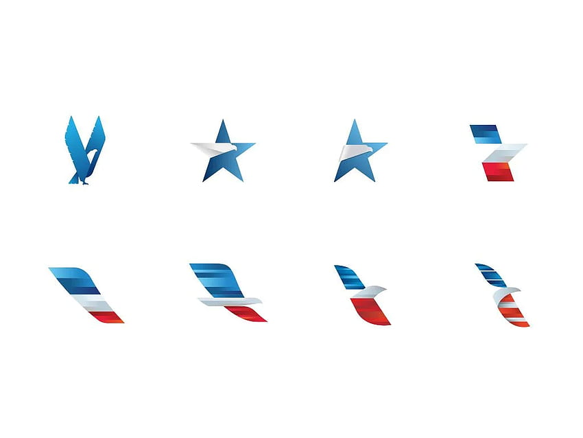 Лого на American Airlines, лого на American Eagle HD тапет