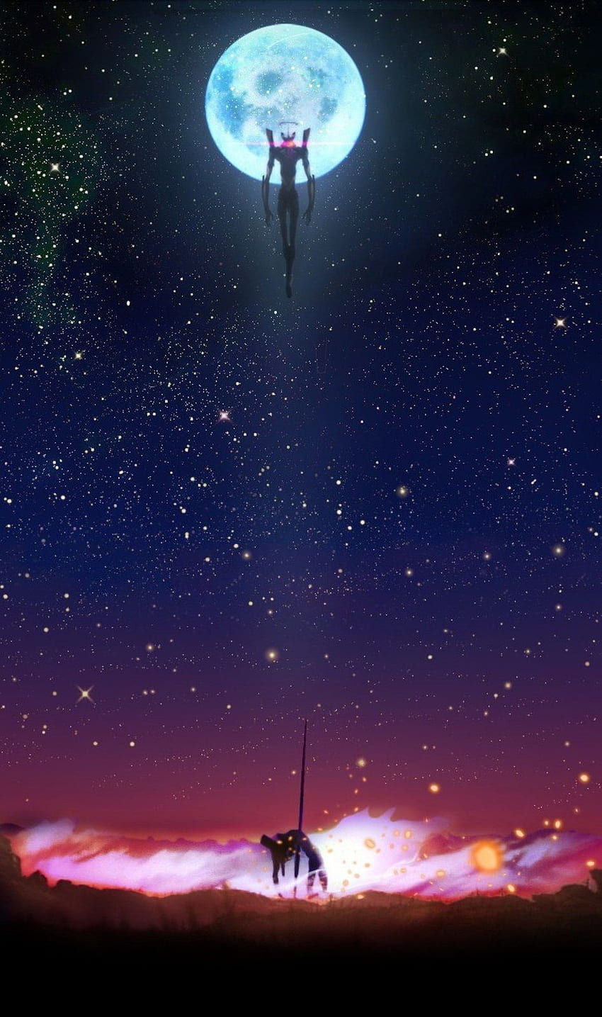 Kaworu Nagisa und Evangelion Mark 06. Neon-Evangelion, Neon-Genesis-Evangelion, Evangelion HD-Handy-Hintergrundbild