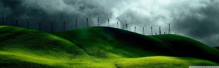 Turbines For Clean Energy Ultra Background for U TV : Multi Display, Dual Monitor : Tablet : Smartphone HD wallpaper
