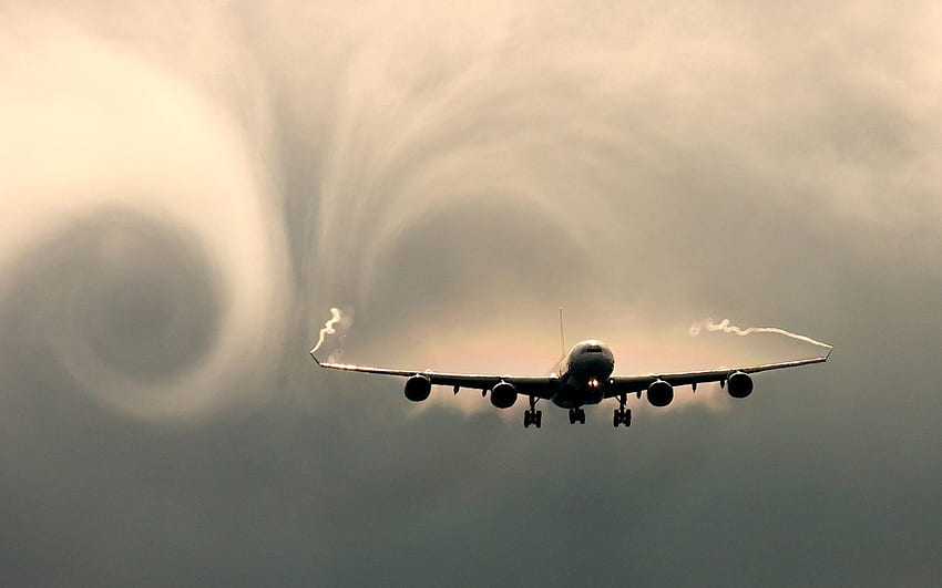Niebo, Chmury, , Różne, Lot, Samolot, Samolot Tapeta HD