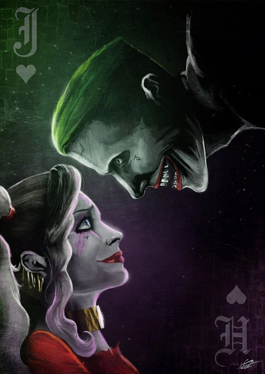 Amor e Loucura: D por Danthemanfantástico. H. Quinn, Crazy Love Joker e Harley Quinn Papel de parede de celular HD