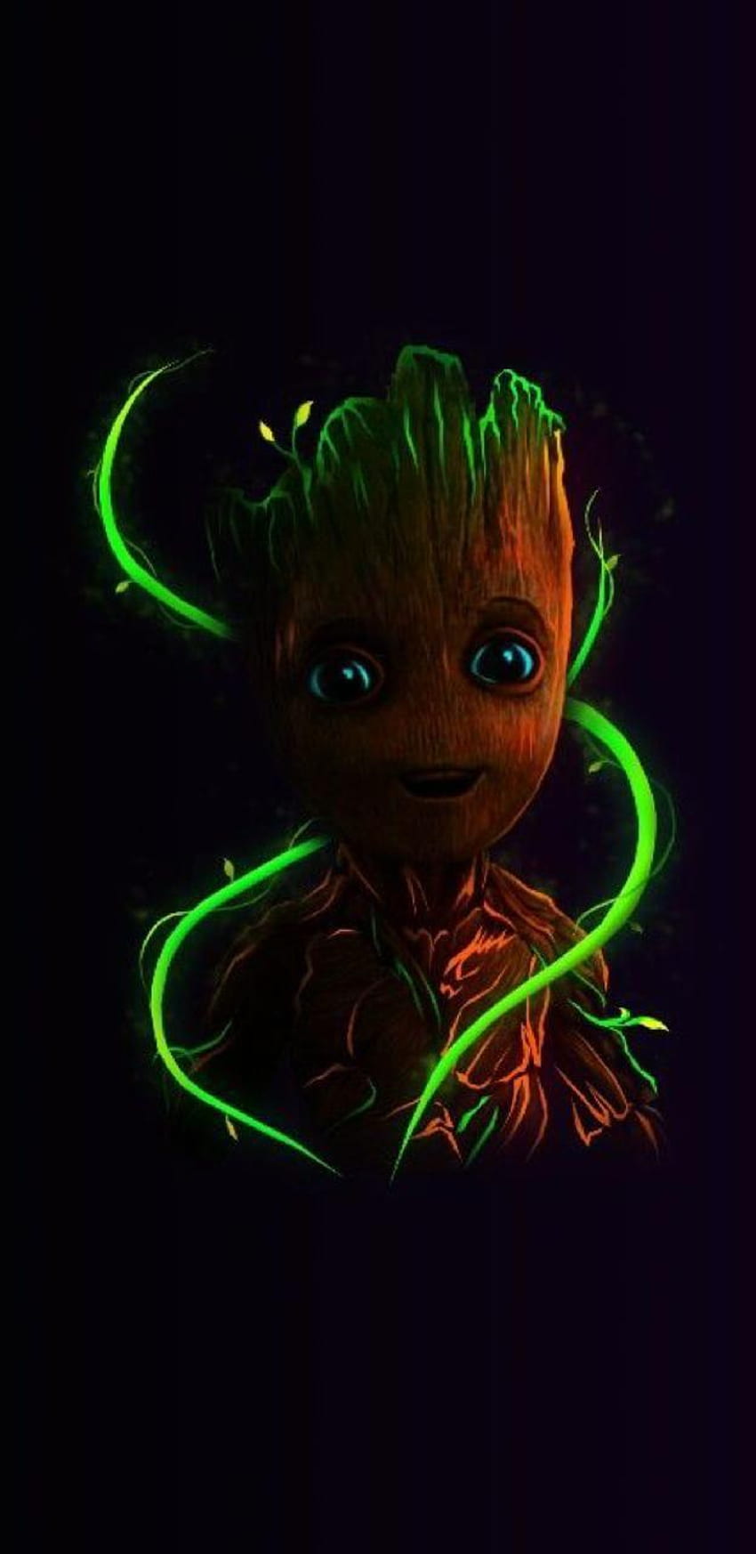Baby Yoda und Baby Groot, süßes Baby Groot HD-Handy-Hintergrundbild